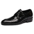 Crocodile Grain Leather Business Shoes for Men - Formal and Casual Wear